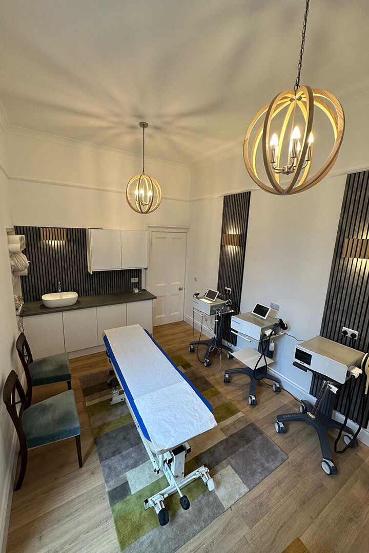 The newly refurbished treatment room How Clinic Edinburgh